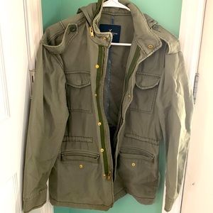 Olive green American Eagle cargo jacket